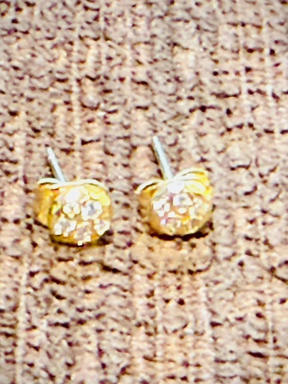 Gorjana Gold Tone Cubic Zirconia Stud Earrings